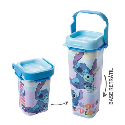 Imagem de Organizador Porta Lápis e Caneta Stitch com Suporte para Celular Plasutil