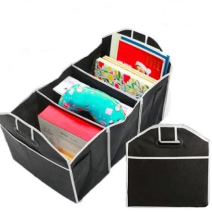 Imagem de Organizador Porta Mala Carro com 3 Divisorias Bolsa Multiuso