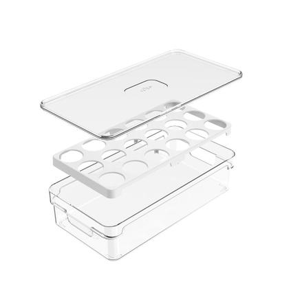 Imagem de Organizador Porta Ovos para Geladeira 18 un Acrílico com Tampa BPA FREE