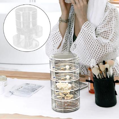 Imagem de Organizador Redondo Giratório 5 Camadas Cosmeticos Maquiagem