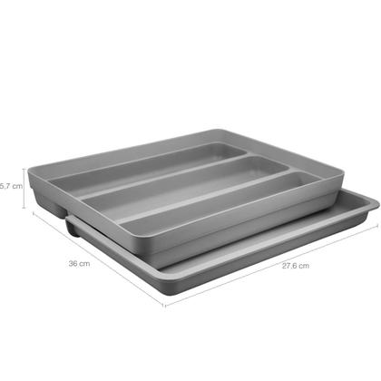 Imagem de Organizador Suporte Extensível Porta Talheres Cozinha Gaveta