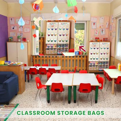 Imagem de Organizador suspenso de armazenamento de fones de ouvido para sala de aula Vincreem