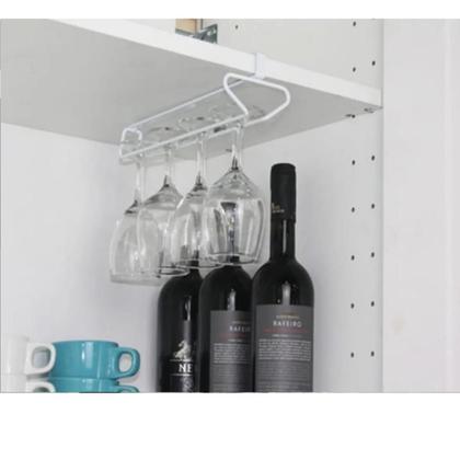 Imagem de Organizador taças vinho suporte armario encaixe porta copo