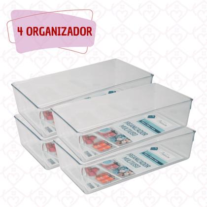 Imagem de Organizadores Modular Multiuso Porta Objetos e Alimentos - 4 UN