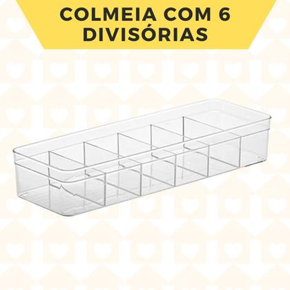 Imagem de Organizadores Retangular Com Divisorias P/ Gavetas Quarto 4 Un