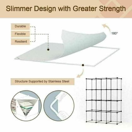 Imagem de Organize Quarto Arara Guarda-Roupas 6 Portas Modular Rosa