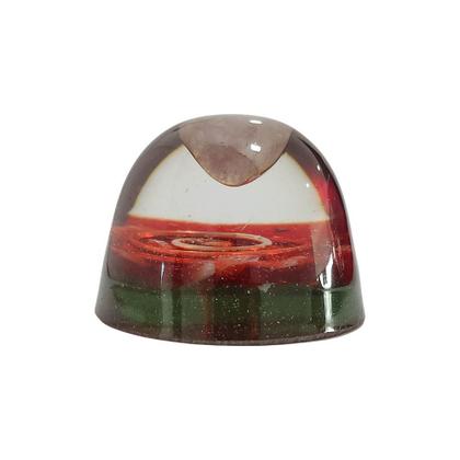 Imagem de Orgonite Semi-esférico Verde Quartzo Rosa - Relacionamento