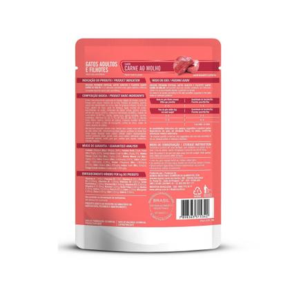 Imagem de Origens Sachê para Gatos Adultos e Filhotes Sabor Carne ao Molho 85 g