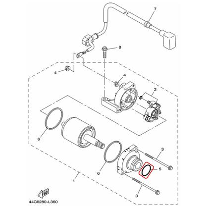 Imagem de Oring Motor de Partida Fz 25 Fazer 250 Lander 250 Tenere 250