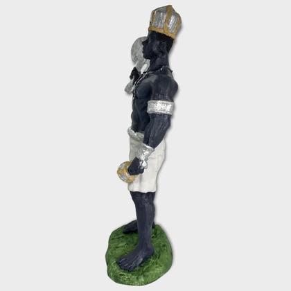 Imagem de Orixá Xangô Umbanda Candomblé Em Resina 26 Cm-Escolha A Cor