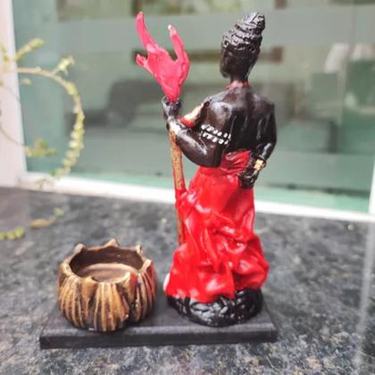 Imagem de Orixás Da Umbanda Em Resina 15 Cm Com Porta Vela