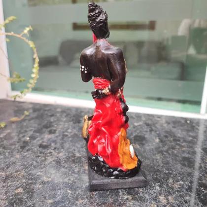 Imagem de Orixás Da Umbanda Em Resina 15 Cm Com Porta Vela
