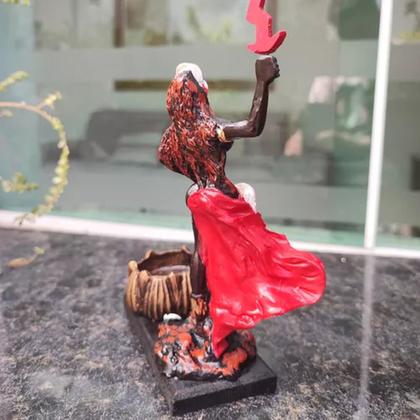 Imagem de Orixás Da Umbanda Em Resina 15 Cm Com Porta Vela