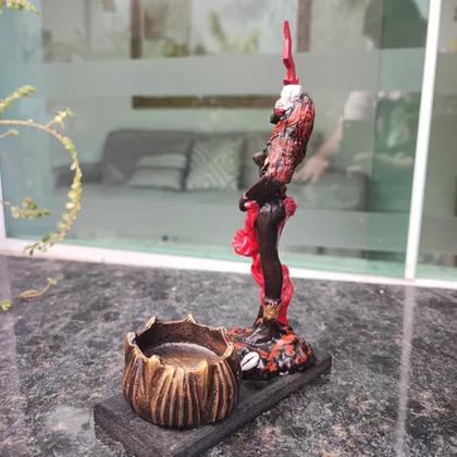 Imagem de Orixás Da Umbanda Em Resina 15 Cm Com Porta Vela