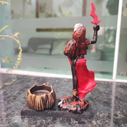 Imagem de Orixás Da Umbanda Em Resina 15 Cm Com Porta Vela