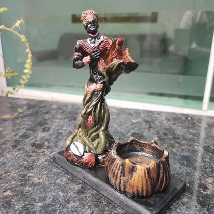 Imagem de Orixás Da Umbanda Em Resina 15 Cm Com Porta Vela