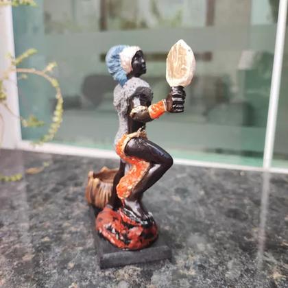 Imagem de Orixás Da Umbanda Em Resina 15 Cm Com Porta Vela