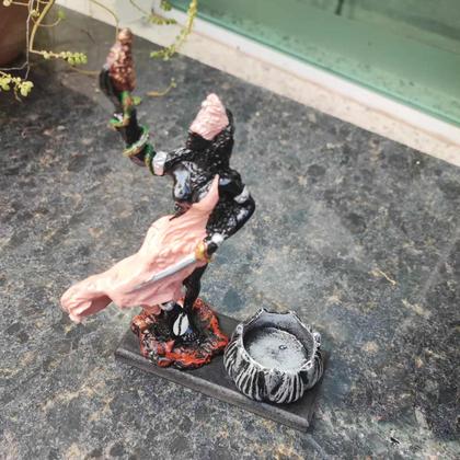 Imagem de Orixás Da Umbanda Em Resina 15 Cm Com Porta Vela