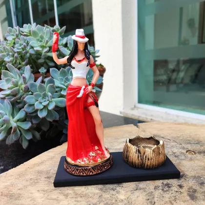 Imagem de Orixás Da Umbanda Em Resina 15 Cm Com Porta Vela