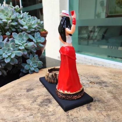 Imagem de Orixás Da Umbanda Em Resina 15 Cm Com Porta Vela