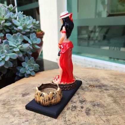 Imagem de Orixás Da Umbanda Em Resina 15 Cm Com Porta Vela