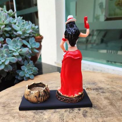 Imagem de Orixás Da Umbanda Em Resina 15 Cm Com Porta Vela