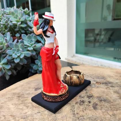 Imagem de Orixás Da Umbanda Em Resina 15 Cm Com Porta Vela