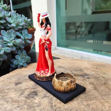 Imagem de Orixás Da Umbanda Em Resina 15 Cm Com Porta Vela