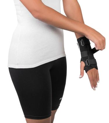 Imagem de Ortese curta mercur c/tala p/punho bilateral preto