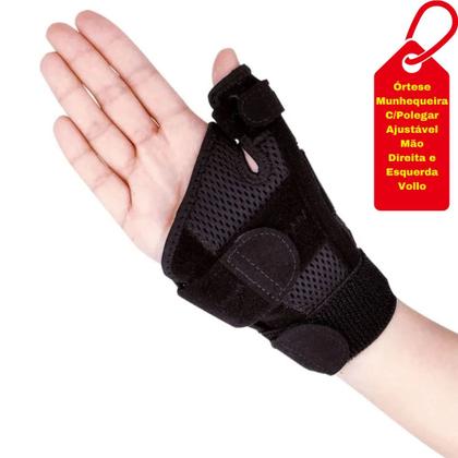 Imagem de Órtese Munhequeira Com Polegar Ajustável Mão Esquerda/Direita Vollo