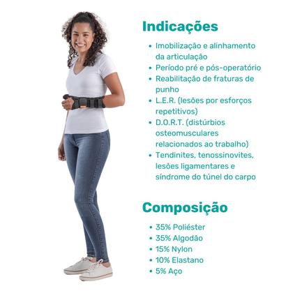 Imagem de Órtese Munhequeira Comfort Air Longa com Polegar Esquerda Hidrolight
