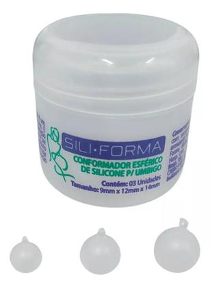 Imagem de Ortese Umbigo Perola Esférica Póscirurgia Abdominoplastia C/3