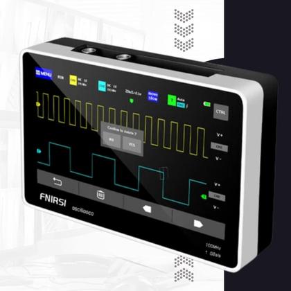 Imagem de Osciloscópio 100 Mhz 2 Canais Fnirsi-1013d Nf Garantia