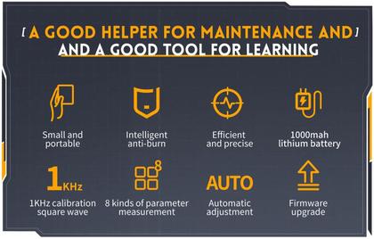 Imagem de Osciloscópio Digital Portátil FNIRSI PRO 200Khz 800vpp