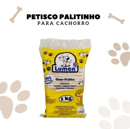 Imagem de Ossinho palito mastigável para cães osso palitinho comestivel pet 8/5 1kg