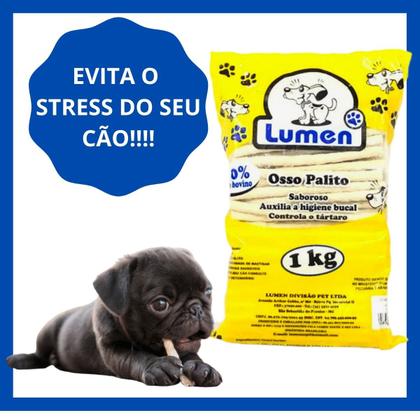 Imagem de Ossinho palito mastigável para cães osso palitinho comestivel pet 8/5 1kg