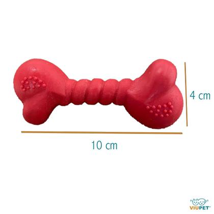 Imagem de Osso Mordedor Maciço Brinquedo Aroma Bacon Para Cães 10cm M