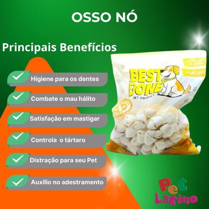 Imagem de Osso Nó Petisco Cães Tamanho 3 Best Bone 1 Kg