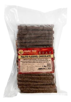 Imagem de Osso Palito Flexível - Kidelici Osso - Sabor Chocolate 1 Kg
