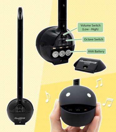 Imagem de Otamatone Maywa Denki Preto - Instrumento Musical Eletrônico