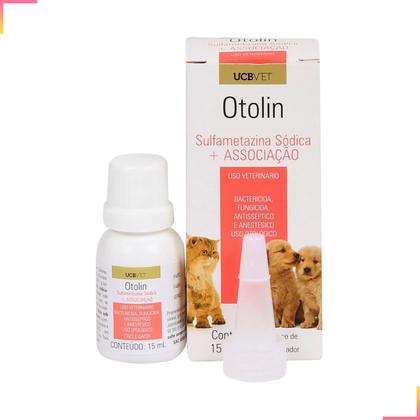 Imagem de Otolin 15 ml otológica infecção otites otorréias cães gatos