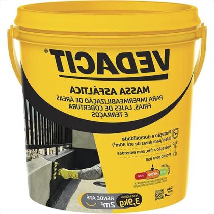 Imagem de Otto Vedacit Massa Asfaltica Para Areas Frias Frioasfalto 3,9Kg.
