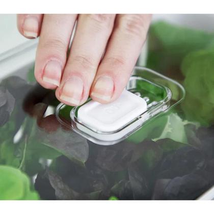 Imagem de OU OF450NT Kit Com 2 Organizadores de Geladeira com Escorredor Interno, 2,2 L - Caixa Plástica para Legumes, Saladas