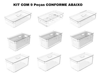 Imagem de Ou - Organizador Geladeira Frutas Verduras Legumes Kit Completo