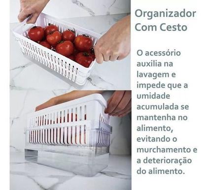 Imagem de Ou - Organizador Geladeira Frutas Verduras Legumes Kit Completo