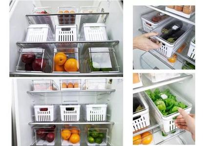 Imagem de Ou - Organizador Geladeira Frutas Verduras Legumes Kit Completo