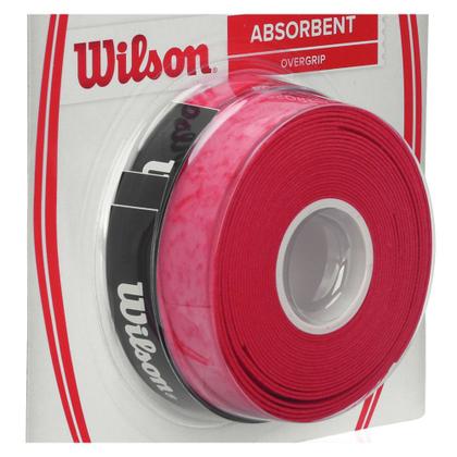 Imagem de Overgrip Wilson Absorbx Vermelho Com 03 Unidades
