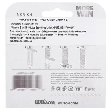 Imagem de Overgrip Wilson Pro Comfort Amarelo