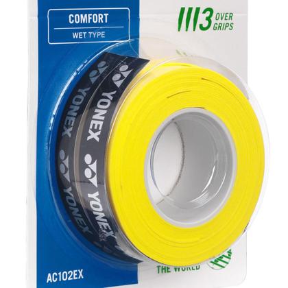 Imagem de Overgrip Yonex Super Grap Amarelo com 3 Unidades