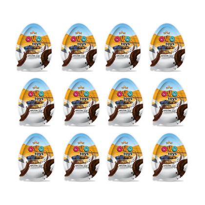 Imagem de OVO TOYS MENINOS - kit com 12 unidades - Chocolate